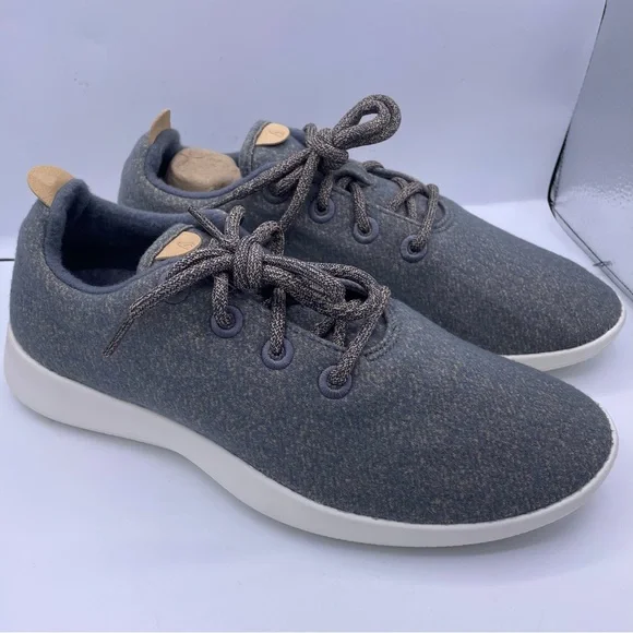 ALLBIRDS merino wool gray classic runner sneakers women Size 11 - Picture 2 of 11